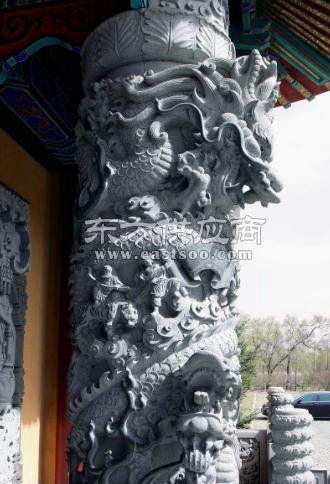 文化石柱厂家 鼎扬雕刻工艺厂 内蒙古石柱厂家图片