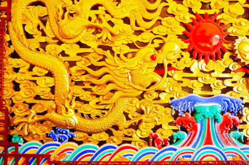 金龙背景墙,雕塑艺术,文化艺术,摄影素材,汇图网